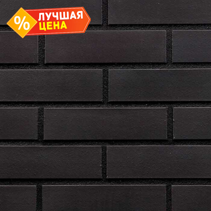Клинкерная облицовочная плитка King Klinker Dream House для НФС, 18 Volcanic black, 240*71*17 мм