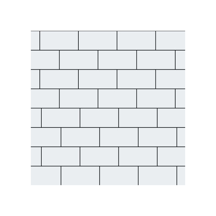 Тротуарная плитка Steinrus Прямоугольник Лайн 200х100х60 мм Белый