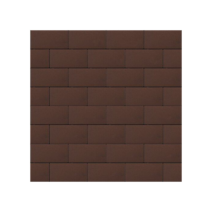 Тротуарная плитка Steinrus Прямоугольник Лайн 200х100х80 мм Коричневый