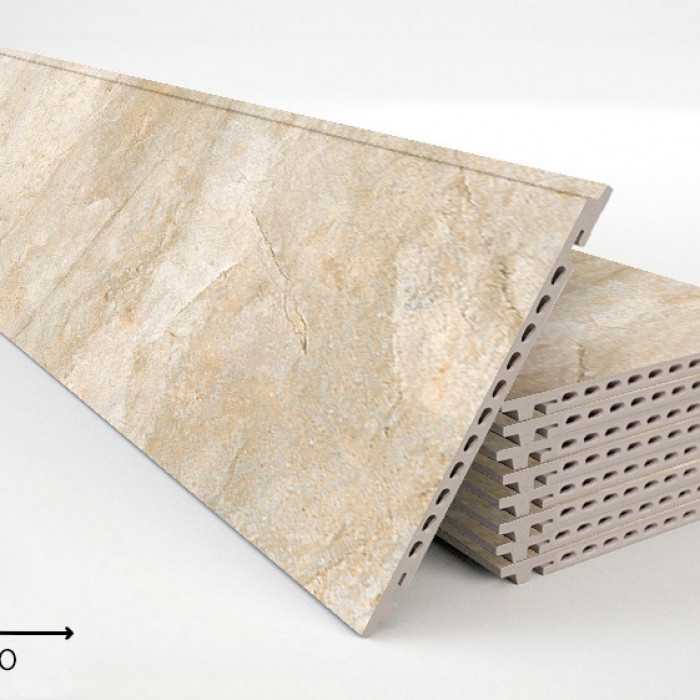 Керамогранитная плита FAVEKER GA16 для НФС, Rocks Beige, 1200*250*18 мм